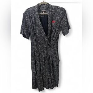 Vintage Black and White Romper